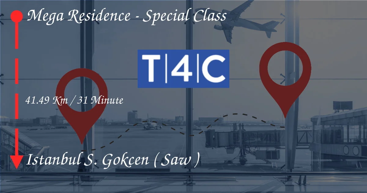 Come andare da Mega Residence - Classe speciale a Istanbul Sabiha Gökçen (SAW)