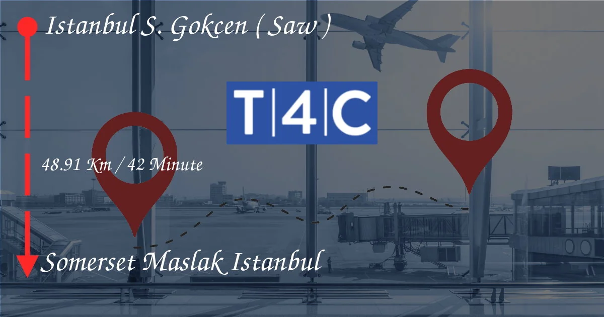 How To Go From Istanbul Sabiha Gökçen (SAW) to Somerset Maslak Istanbul
