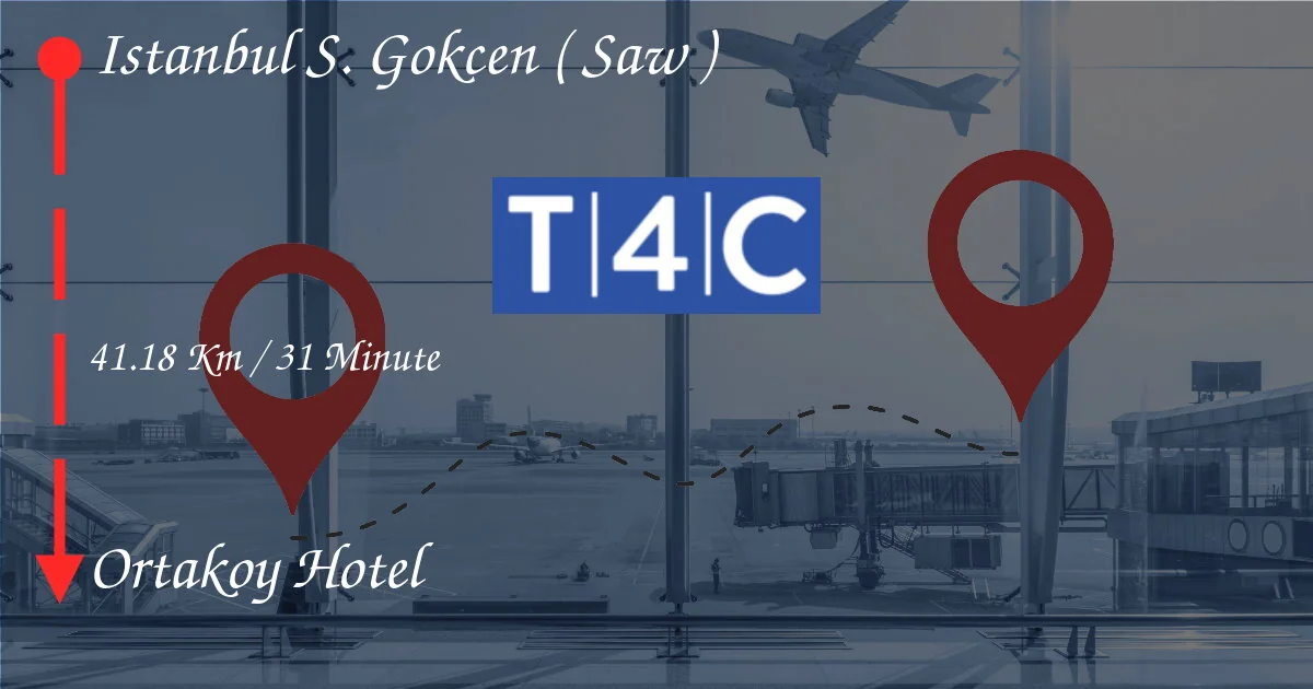 İstanbul Sabiha Gökçen'den (SAW) Ortakoy Hotel'e Nasıl Gidilir