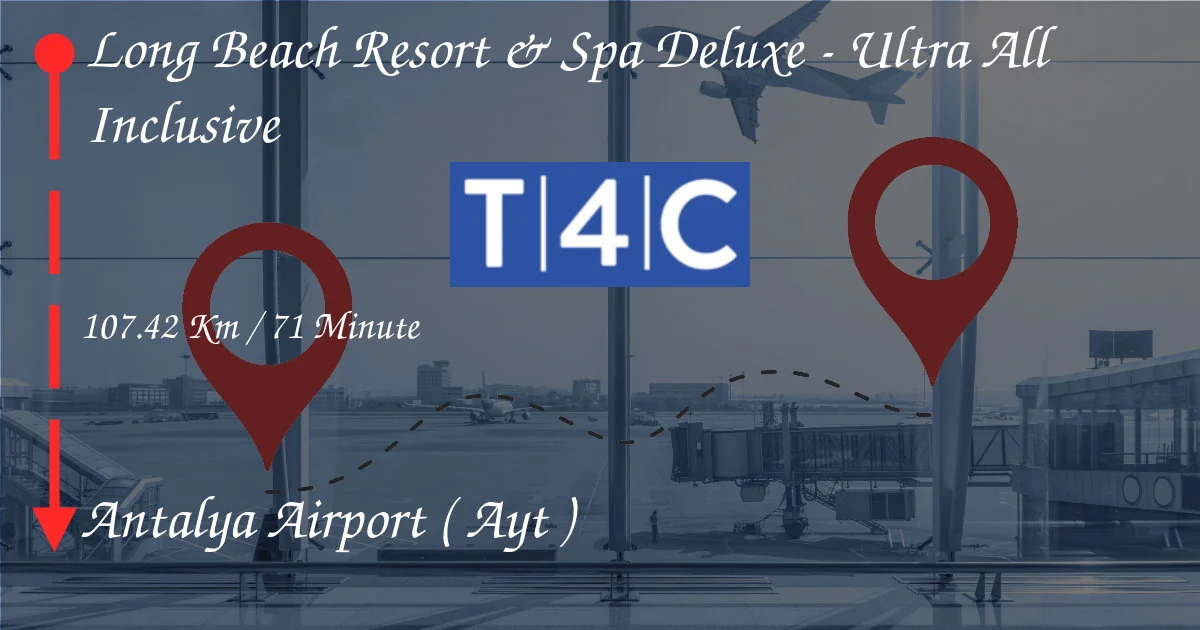 Comment aller de Long Beach Resort & Spa Deluxe - Ultra All inclusive à Antalya Airport (AYT)