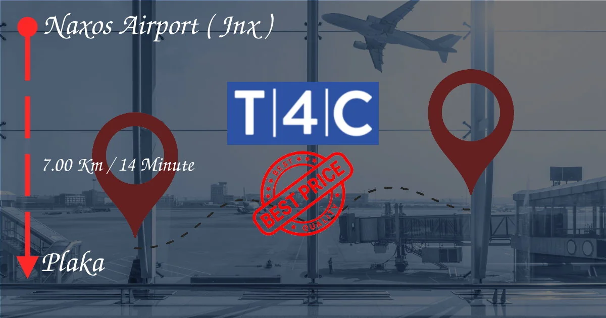 ナクソス空港(JNX)からプラカへのプライベートタクシー、ミニバン、シャトル