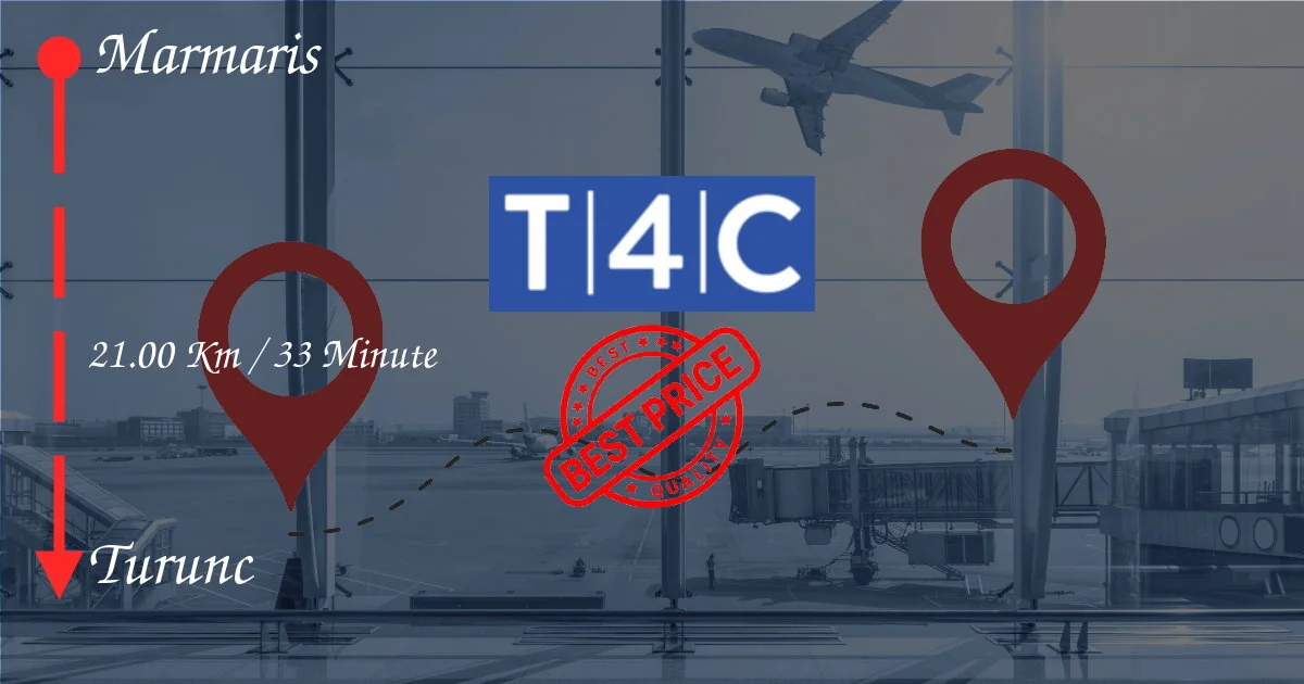 Marmaris to Turunc Transfer by Private Taxi, minivan, shuttles