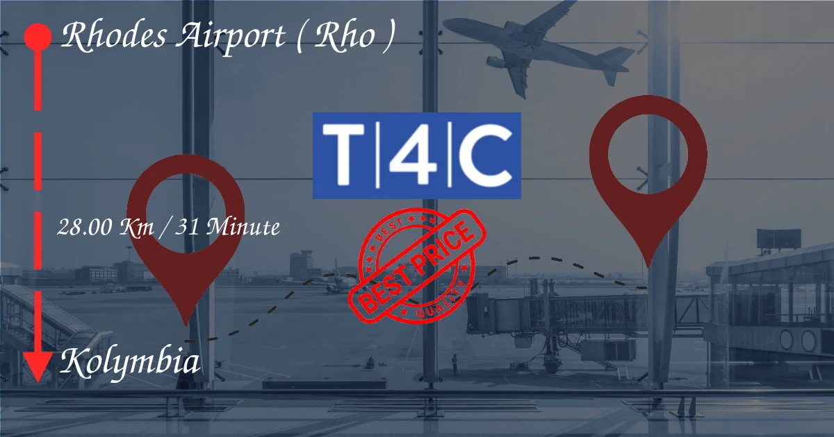 Rhodes Airport (Rho) a Kolymbia Trasferimento da taxi privato, minivan, navette
