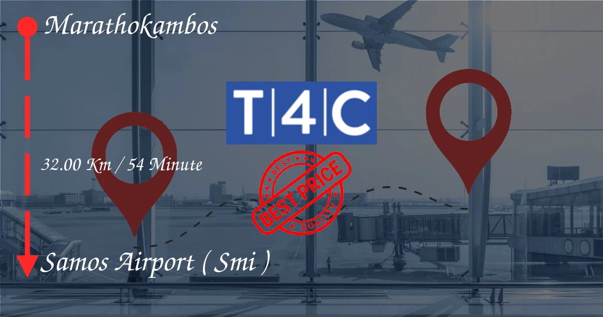 Marathokambos nach SAMOS AIRPORT ( SMI ) Transfer per Privattaxi, Minivan, Shuttleservice
