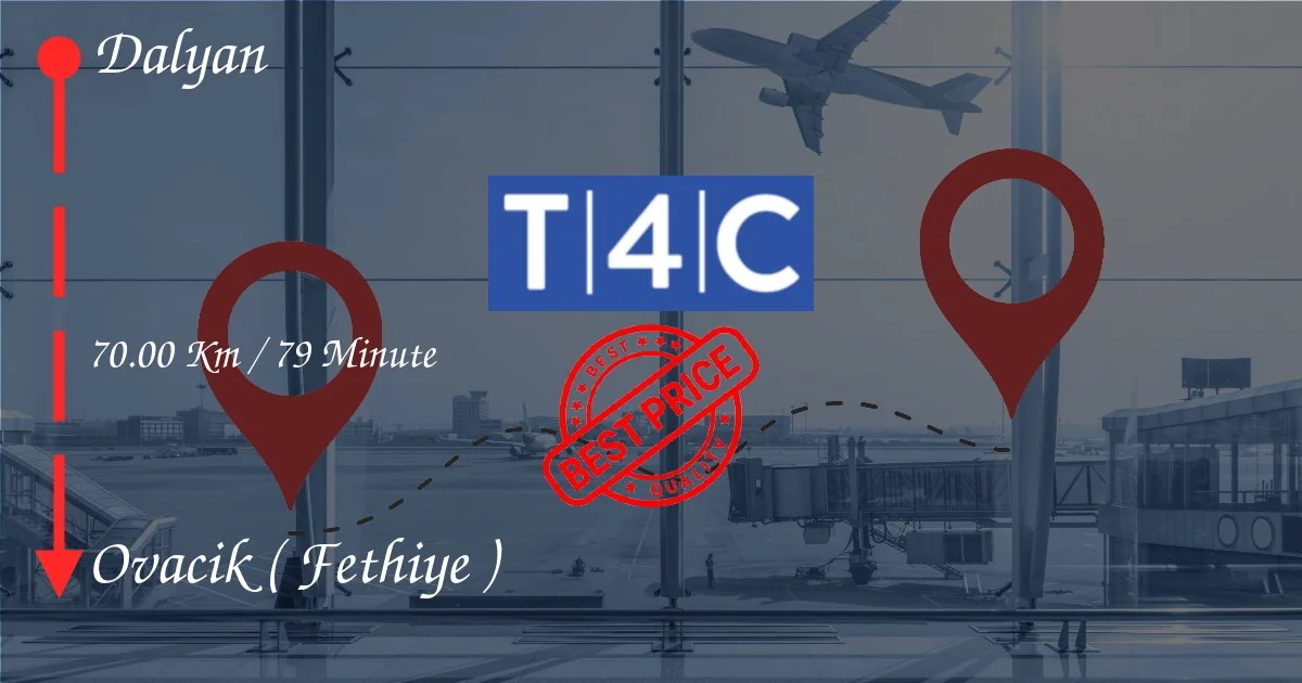 Dalyan至Ovacik(Fethiye)的私人出租车,面包车,班车接送
