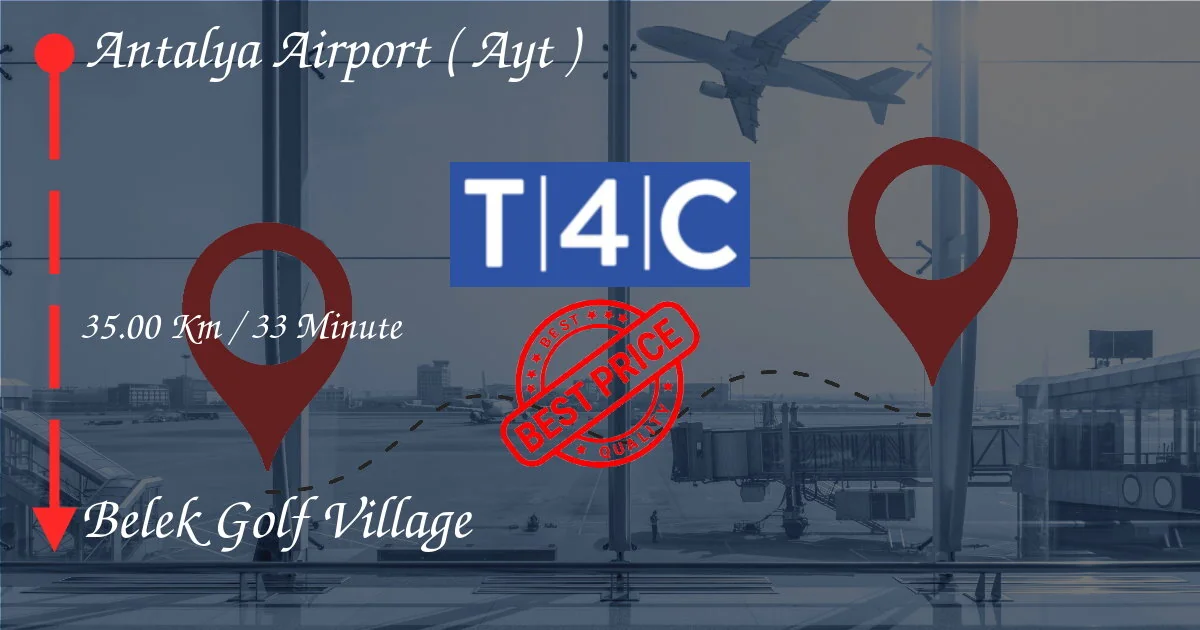 ANTALYA AIRPORT ( AYT ) to Belek Golf Village Transfer by Private Taxi, minivan, shuttles