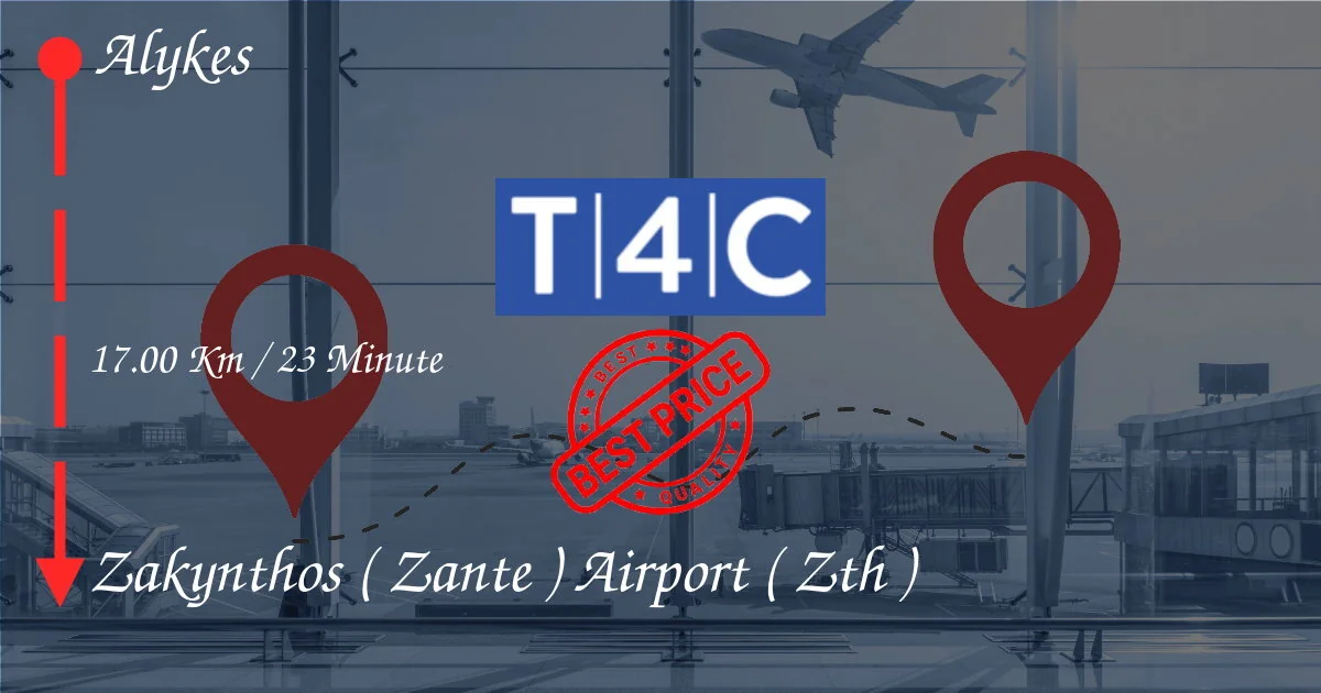 Alykes nach ZAKYNTHOS ( ZANTE ) AIRPORT ( ZTH ) Transfer per Privattaxi, Minivan, Shuttles
