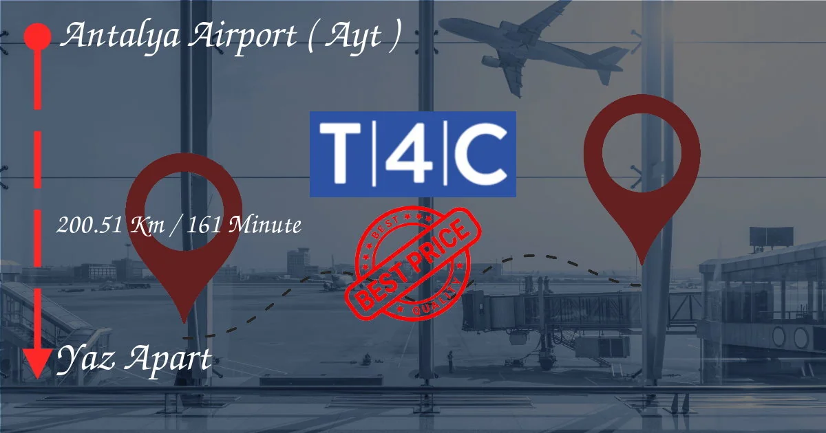 Antalya Havaalanı (AYT) Özel Taksi, Minivan, Servis ile Yer Transferi Ayrılığı Yapmak İçin