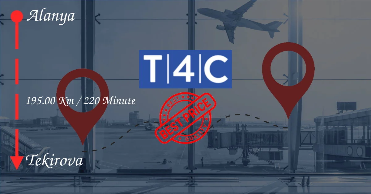 Alanya to Tekirova Transfer بواسطة سيارة أجرة خاصة ، حافلة صغيرة ، مكوكية
