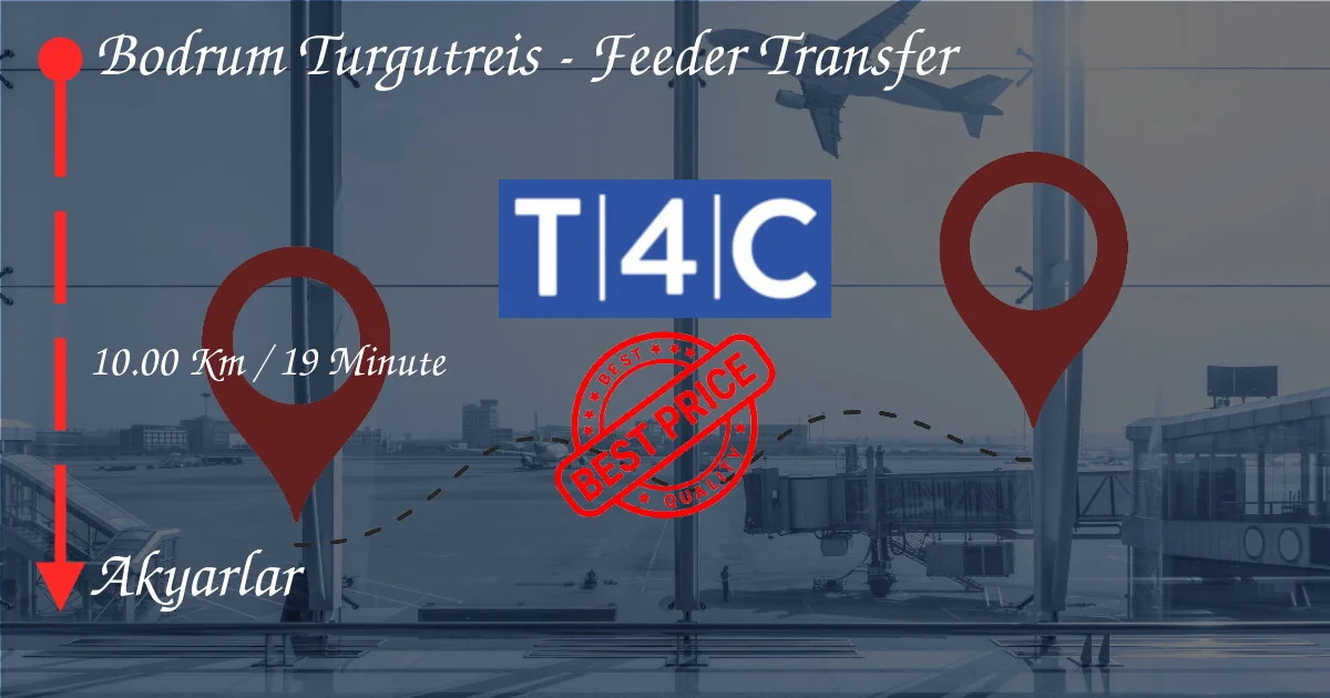 Bodrum Turgutreis - Перевод фидера в перевод Akyarlar с помощью частного такси, минивэна, шаттлов
