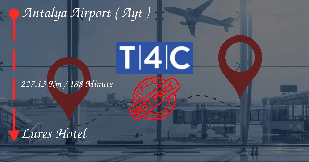 Aéroport d'Antalya (AYT) pour attirer le transfert de l'hôtel par taxi privé, mini-fourgonnette, nav