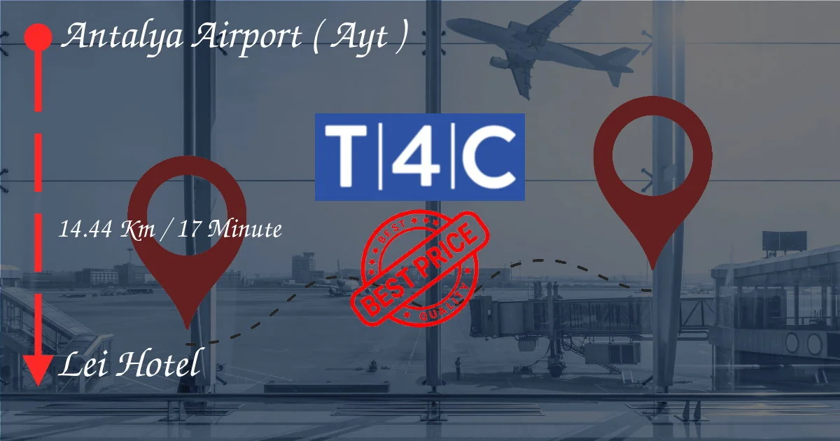 Aéroport d'Antalya (AYT) à Lei Hotel Transfert par Taxi privé, mini-fourgonnette, navettes